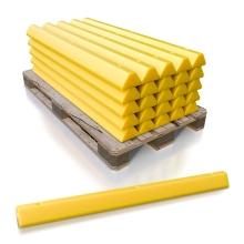 6' Dura Stop Heavy Duty Plastic Parking Block 4.5