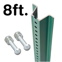 U-Channel Sign Post Kit - 8 foot tall, Standard
