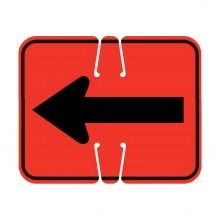 Traffic Cone Sign - REVERSIBLE ARROW