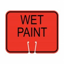 Traffic Cone Sign - WET PAINT