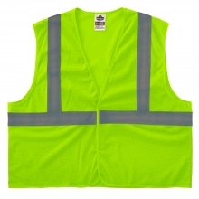 GloWear 8205HL Custom Logo Hi-Vis Safety Vest - Type R, Class 2, Hook + Loop