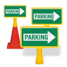 ConeBoss Sign: Parking w/Arrow