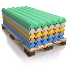 6' Dura Stop Lightweight Plastic Parking Block 3.25