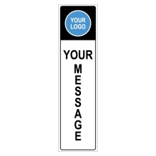 Vinyl Application for Vertical Sign Panel - Custom Artwork 