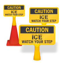 ConeBoss Sign: Caution Ice - Watch Your Step