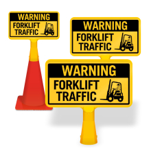 ConeBoss Sign: Warning - Forklift Traffic