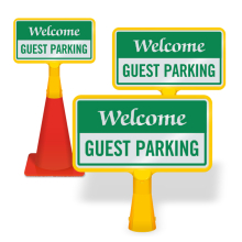ConeBoss Sign: Welcome - Guest Parking