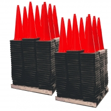 2 Pallets of 28" Traffic Cones, 7 lbs,  Free Shipping