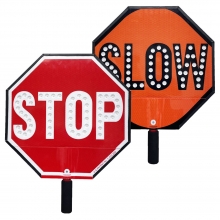 Cortina LED 18" Stop/Slow Sign HIP Paddle w/Padded Handle