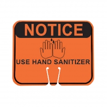 Cone Sign - Notice Use Hand Sanitizer