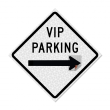 48" x 48" Roll Up Traffic Sign - VIP PARKING