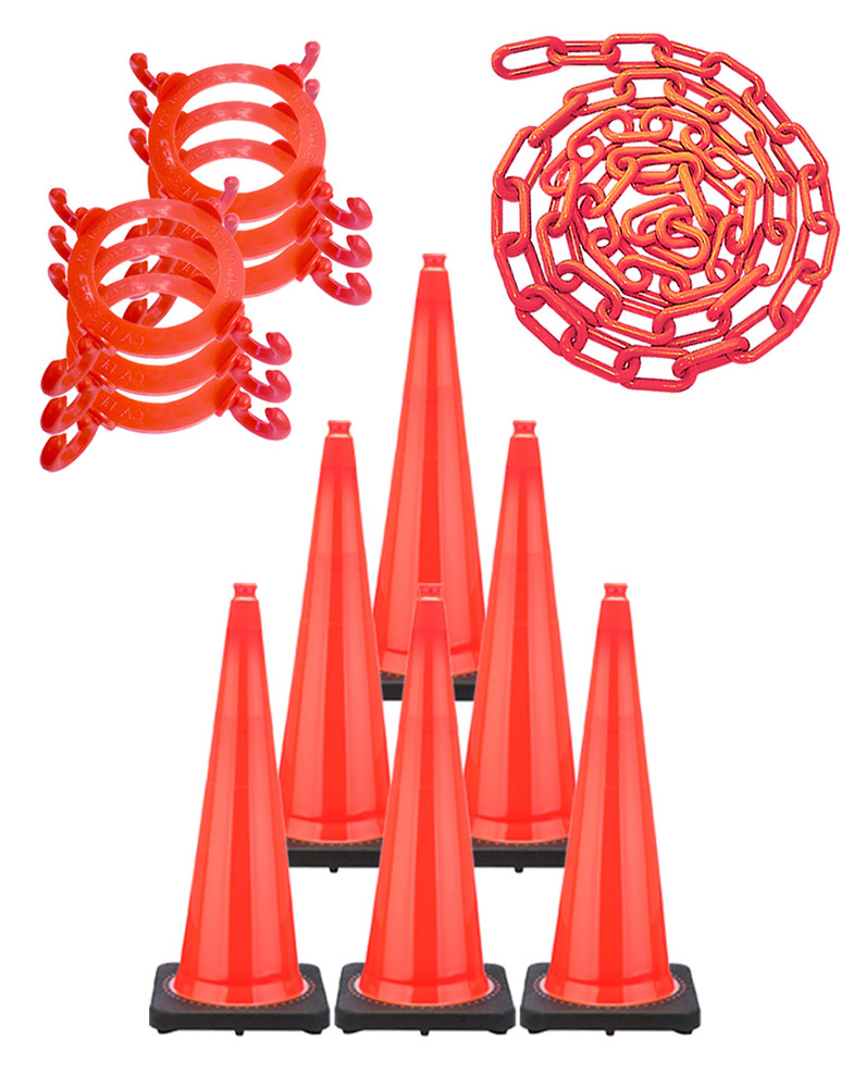 36" Traffic Cone Chain Kit