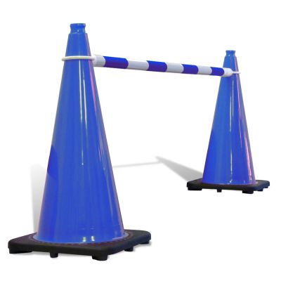 Retractable Cone Bar Blue & White - Pack of 20
