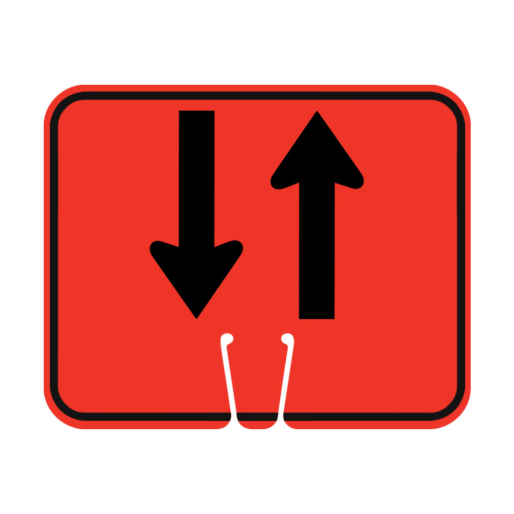 Traffic Cone Sign - TWO-WAY