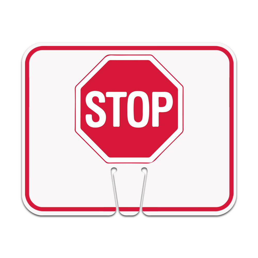 Traffic Cone Sign - STOP