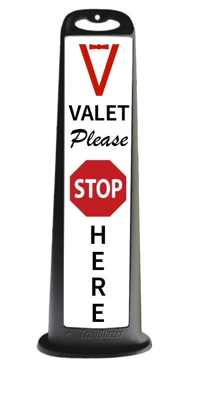 Cortina TrailBlazer Vertical Panel 45", Valet Please Stop Here