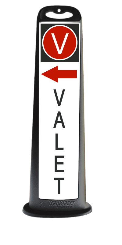 Cortina TrailBlazer Vertical Panel 45", Valet Parking LEFT Arrow