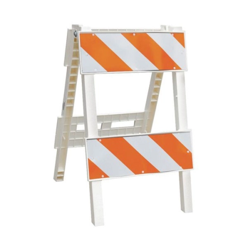 Modular Plastic M-Cade Folding Barricade Type II - Traffic Cones