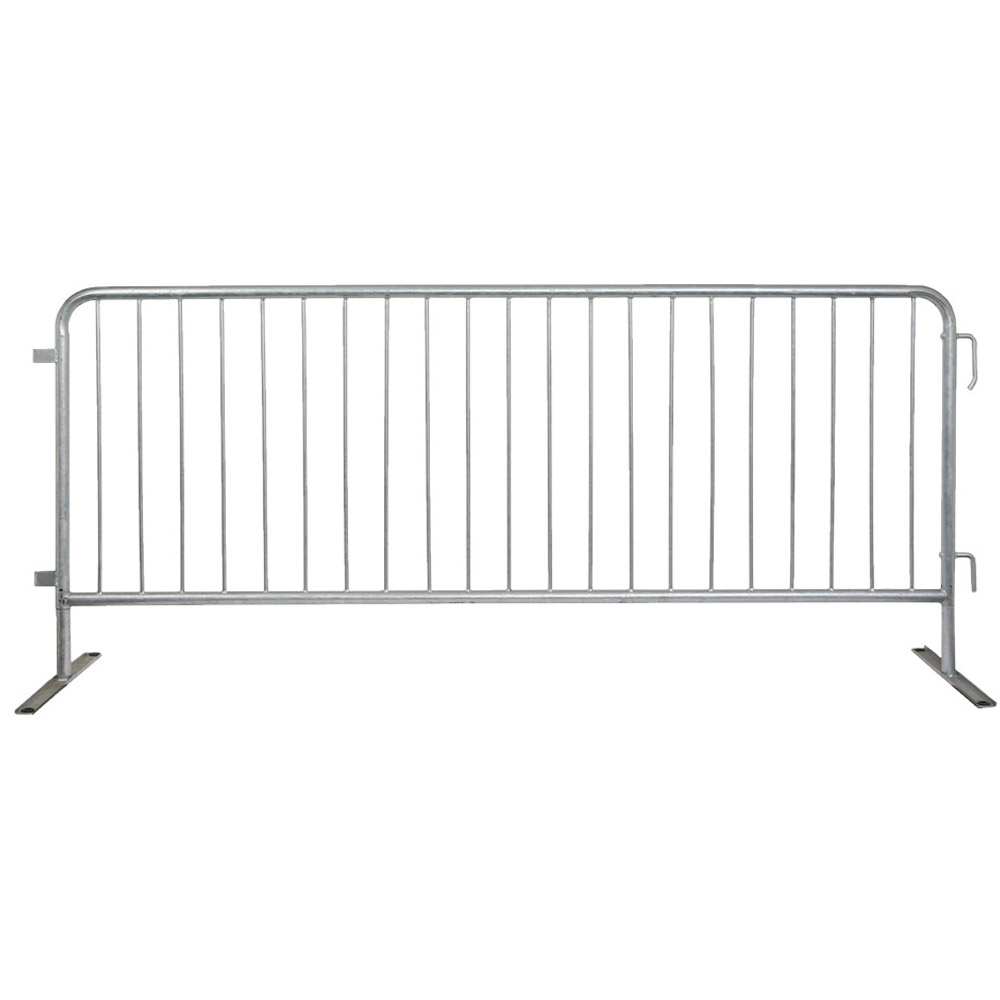 Galvanized Steel 8ft Barricade w/Flat Feet