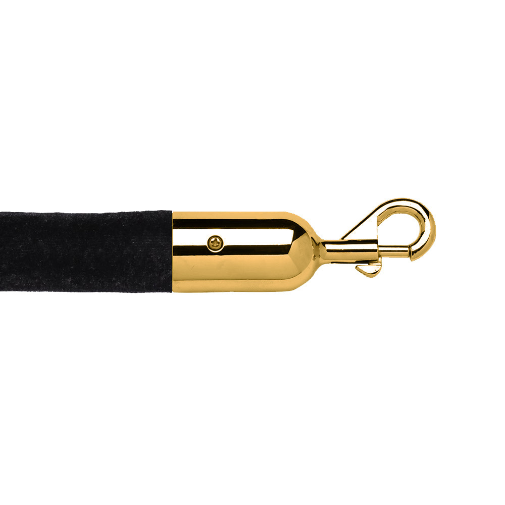 Velour Stanchion Rope Brass Snap End 