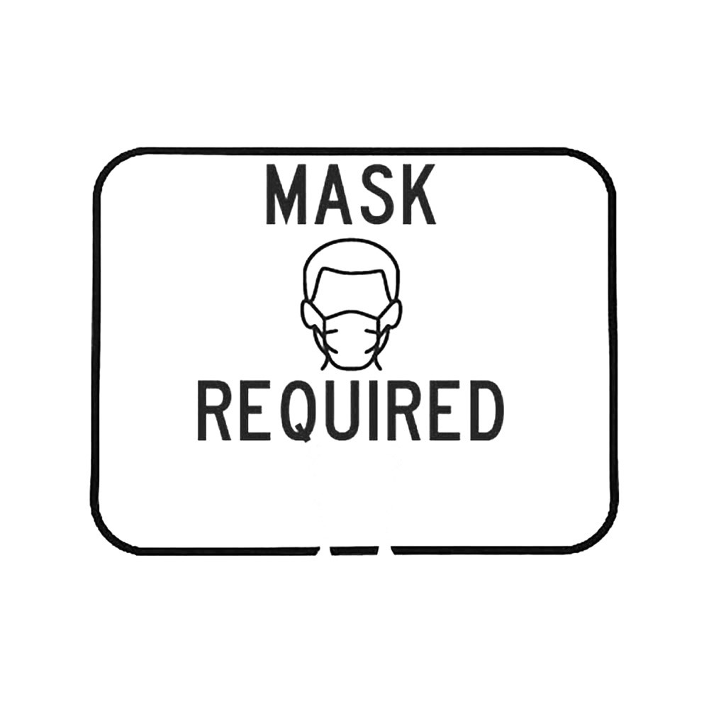 Traffic Cone Sign - Mask Required Text Options
