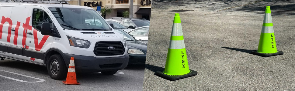 Poor quality and dirty traffic cones vs our high quality traffic cones