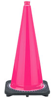 Pink Breast Cancer Traffic Cones