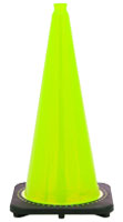 Lime-Green Traffic Cones